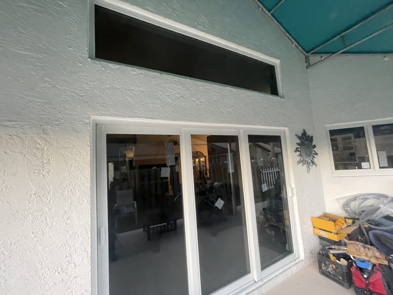 After - new hurricane-rated impact bay window installed by Empire Home Pros