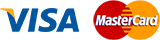 We accept Visa and Mastercard